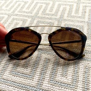 Prada Havana Brown Gradient Catwalk Women's Sunglasses